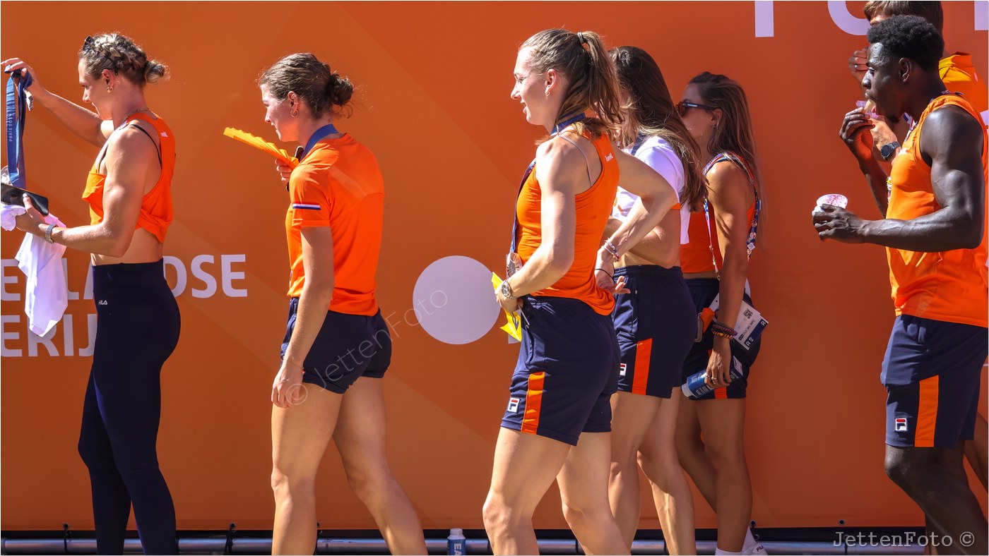 Hulde Olympische spelers 2024. Foto-18.